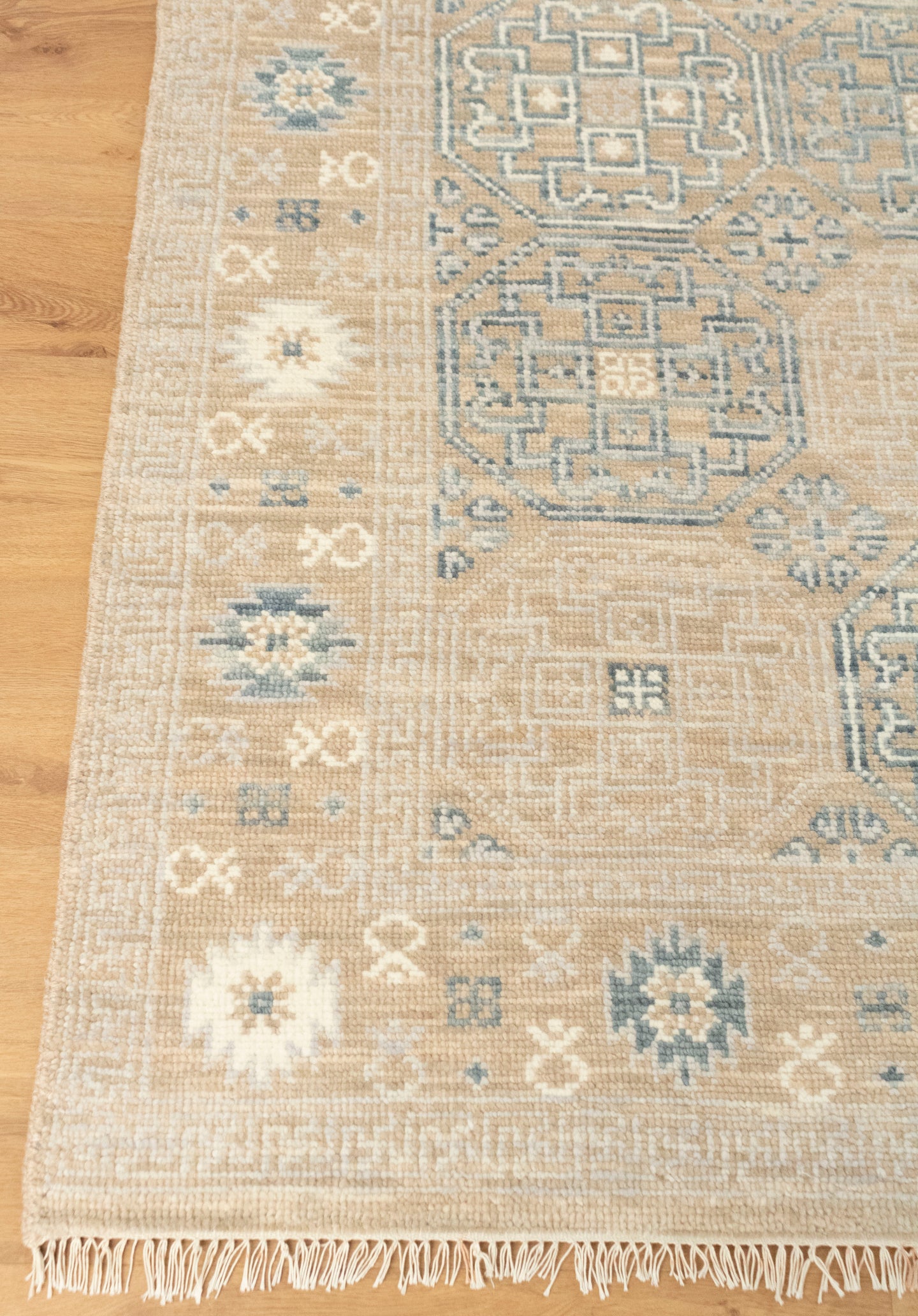 Khotan Faded Ivory Turkish Hand knotted Rug | Best Place to Buy Area Rugs Online | Shritija Rugs